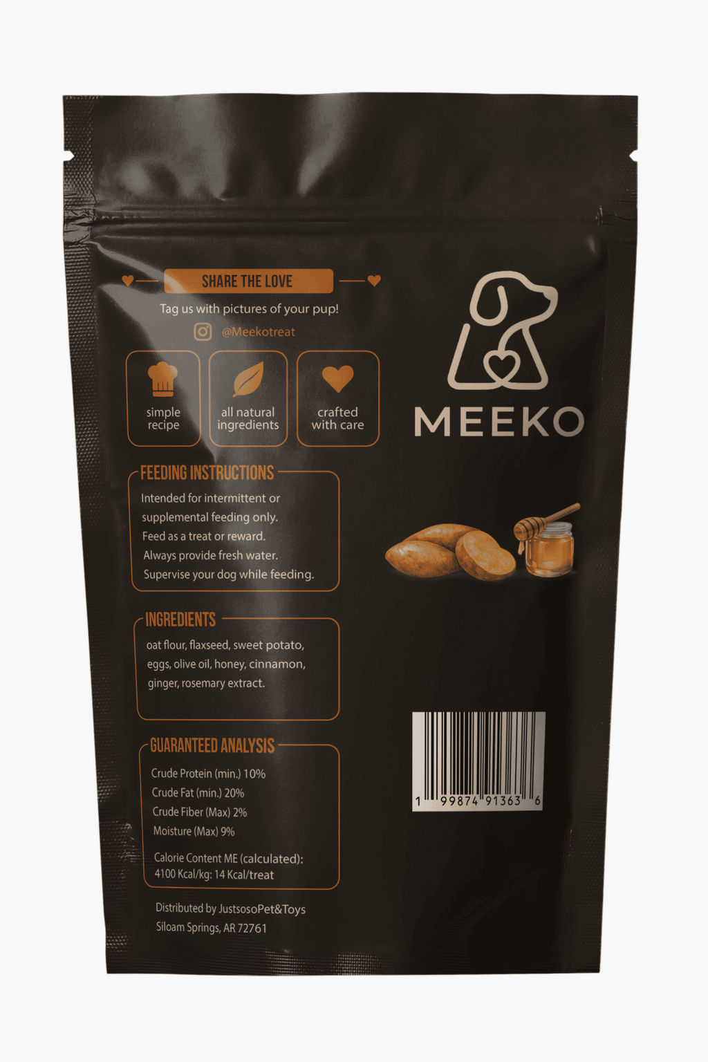 Sweet Potato & Honey Dog Treats